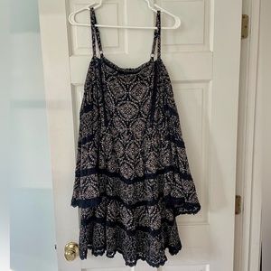 Torrid Bell Sleeve Off Shoulder Floral Dress Sz 2